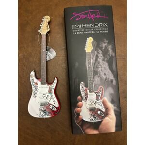 AXE HEAVEN Jimi Hendrix Fender Strat MINIATURE Guitar Handcrafted Model Display